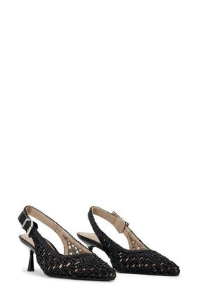 AllSaints Violet Slingback Kitten Heel Pump in Black at Nordstrom, Size 11Us