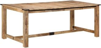 vidaXL Dining Table 200x100x75 cm Solid Wood Mango vidaXL