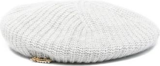 Vivetta Ribbed-knit Embellished Beret