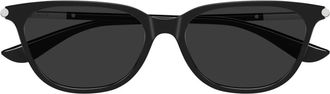 Alexander McQueen Am 0553S Zonnebrillen - unisex - Zonnebrillen - Zwart - 54 MM - Nylon - Accessoires