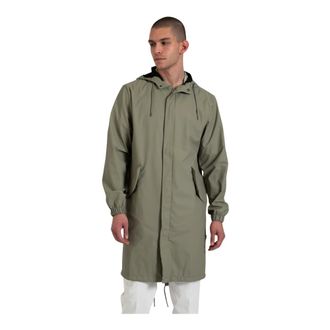 Rains Impermeabile in Poliestere con Rivestimento - - Jackets - Uomo - Verde - L