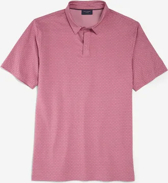 Cole Haan Mens Iconic Polo Shirt - Light Red Size Medium