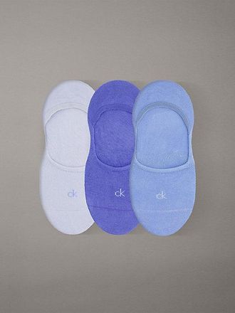 Calvin Klein 3 Pack Soft Cotton Invisible Socks