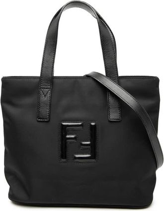 Fendi Pre-owned Fendi Nylon FF Satchel YM8VRRZQJHE0MWR4