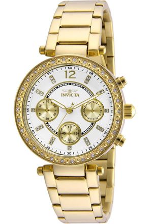 Invicta Angel 21387 Dameshorloge - Quartz Uurwerk - Roestvrij Staal met Witte Wijzerplaat - 36 mm