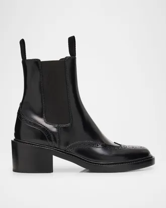 Saint Laurent Vincent Leather Chelsea Boots