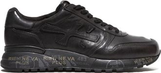 Premiata Zwarte leren Mick Sneaker - Heren - Sneakers - Zwart - 45 EU - Leer - Schoenen