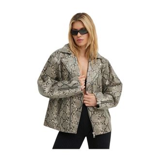 Won Hundred Ramones Jacket - Dames - Leren en Su&egrave;de Jassen - Veelkleurig - XS - Leer - Jassen