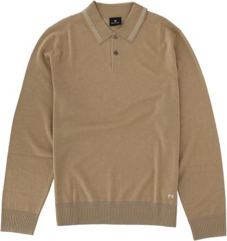 Paul Smith Merino Wool Long-Sleeve Polo Shirt