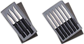 Rada 3 Piece Paring Knives Galore Set & 6 Piece Steak Knife Set in Gift Box in Black at Nordstrom