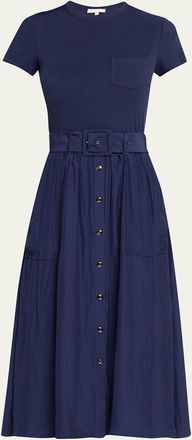 Ramy Brook Sylvie Belted Midi Dress