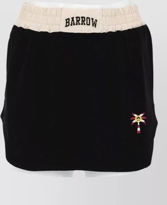 Barrow shorts jersey fabric embroidered motif