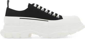 Alexander McQueen Tread Slick low-top sneakers - men - Calf Leather/Rubber/Cotton/Rubber - 43 - Black