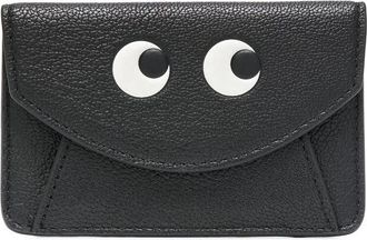 Anya Hindmarch Ogen Motief Leren Portemonnee - Dames - Portefeuilles - Zwart - ONE Size - Leer - Accessoires