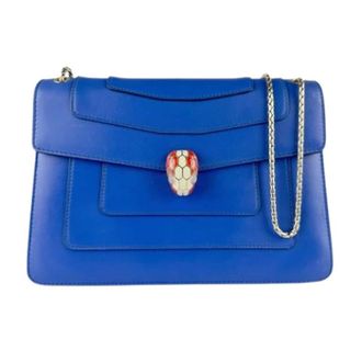Bulgari Pre-owned Shoulder Bags, female, Blue, Size: ONE SIZE Pre-owned Vintage Shoulder Bag