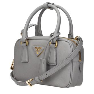Prada Saffiano Leather Shoulder Bag - Gray