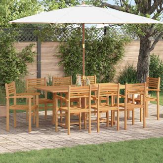 vidaXL Sillas Apilables De Jard&iacute;n 8 Pcs Marr&oacute;n 55.5 X 55.5 X 90 Cm Vidaxl