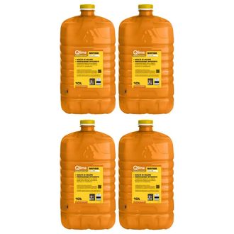 Qlima 4 Taniche Pet Riciclabile 10l Combustibile Liquido Paraffina Per Stufe