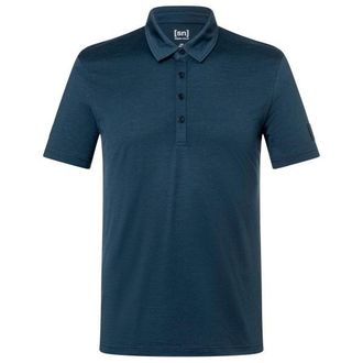 super.natural Bio Jersey Polo Merinoshirt f&uuml;r Herren | blau