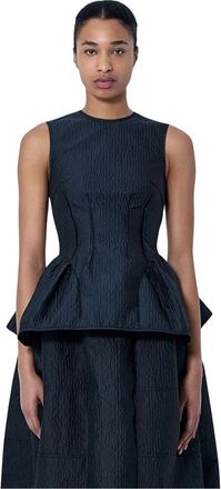 Cecilie Bahnsen Mujer, Camisetas, Negro, Talla: M