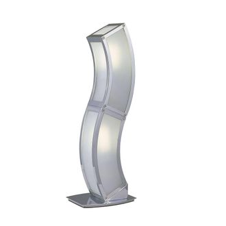 Netlighting Duna GU10 Table Lamp 2 Light L1SGU10 Polished Chrome in Grey