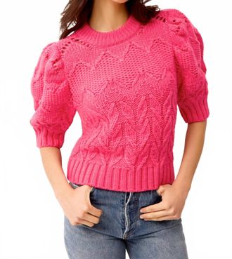 Marie Oliver Vayda Top In Party Pink