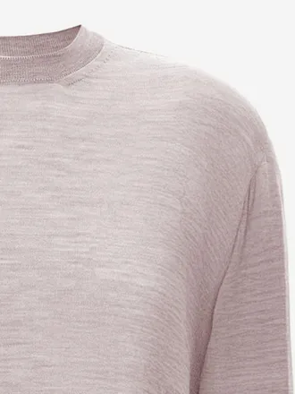 Jil Sander Womens Wool And Cashmere Blend Sweater Pink