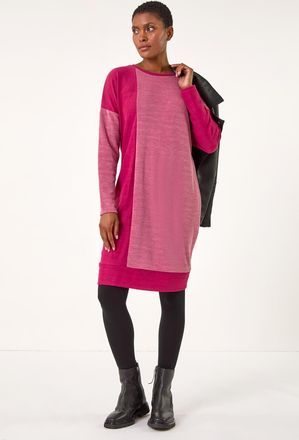 Roman Colour Block Stretch Jumper Dress