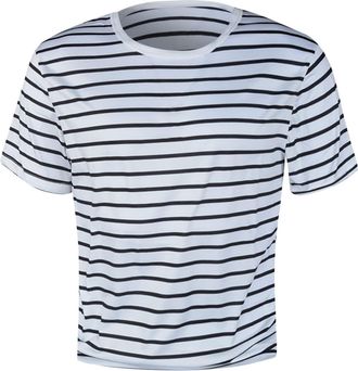 Generic Mens Classic T Shirt Short Sleeve Plain Summer Tee Top Shirts Casual Shirt Regular Fit Plain Button Down Cotton Work Sports Holiday Beach (White, M)