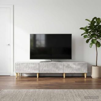 vidaXL Vidaxl Mobile Tv 147 X 34,5 X 30 Cm Grigio Cemento