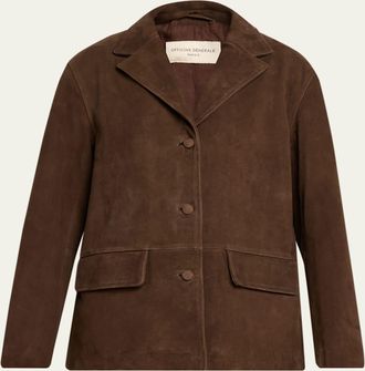Officine G&eacute;n&eacute;rale Kataline Goat Suede Jacket