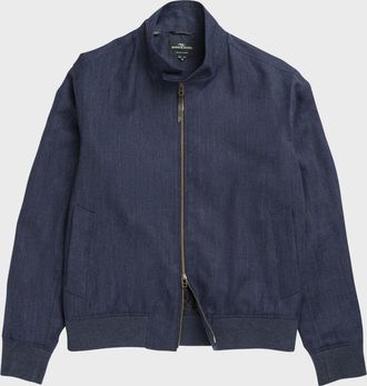 Rodd & Gunn Men & apos;s Cascades Linen-Wool Bomber Jacket