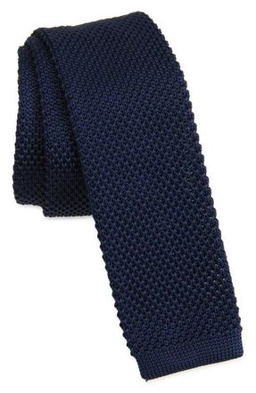 Clifton Wilson Navy Knit Silk Tie at Nordstrom
