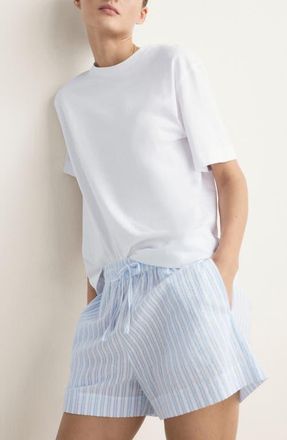 Mango Short Pajamas in Blue at Nordstrom, Size Medium