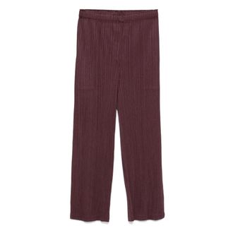 Issey Miyake Mujer, Pantalones, Marrón, Talla: L