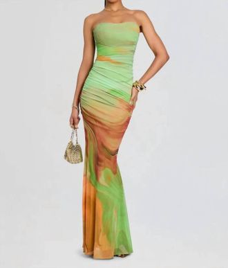 Retrof&ecirc;te Isadore Mesh Dress In Multicolor