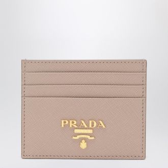 Prada Powder-pink Saffiano cardholder