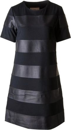 BTF-CPH A-Shape Jurk Van Leer - Dames - Korte kleedjes - Zwart - S - Leer - Kleedjes