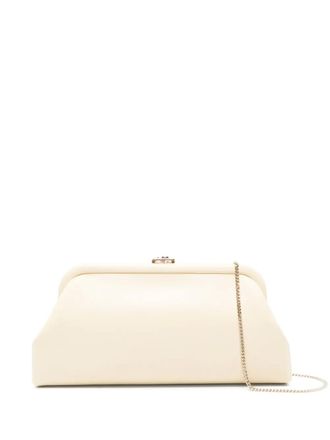 Jimmy Choo London Skylar clasp chain clutch bag - Neutrals