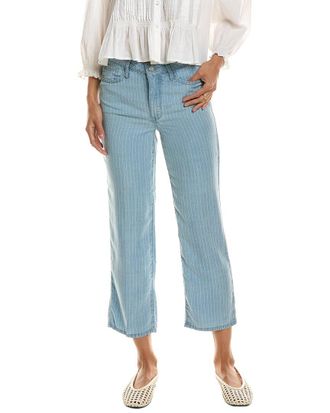NYDJ Petite Relaxed Summerville Stripes Straight Leg Jean