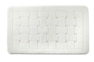 TJ Hughes Orkney - Crosshatch Bath mat in White - TJ Hughes
