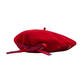 Emporio Armani Accessoires, Dames, Rood, S, Rode Hoeden & Mutsen door