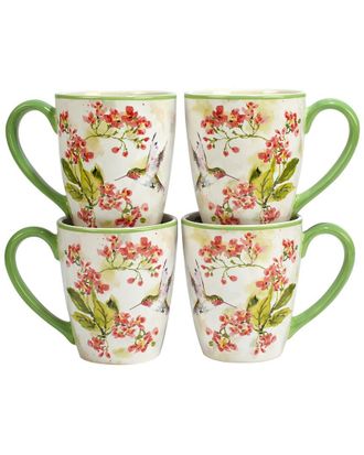 Certified International Hummingbirds Set Of 4 Mug