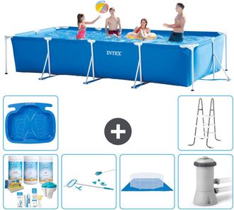 Intex Piscina Con Estructura Rectangular - 450x220x84 Cm - 7-piezas S20852