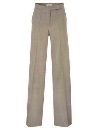 Max Mara Mxmnetto Prins van Wales-broek van pure scheerwol
