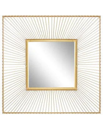 CosmoLiving by Cosmopolitan Cosmoliving By Cosmopolitan Gold Metal Starburst Wall Mirror