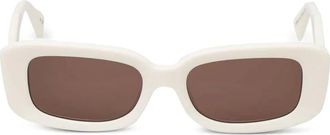 AllSaints Occhiali da sole tondi Sonic - Bianco