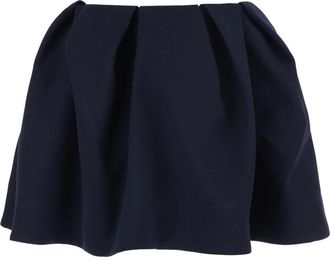 Shushu/Tong Geplooide minirok - Dames - Korte rokken - Blauw - S - Wol - Rokken