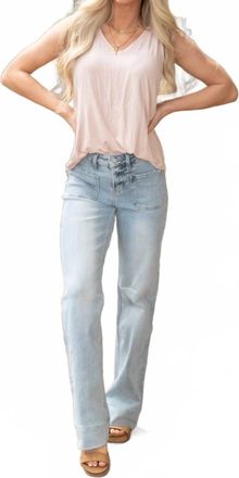 Flying Monkey Hadley High Rise Flare Jeans - Plus In Blue