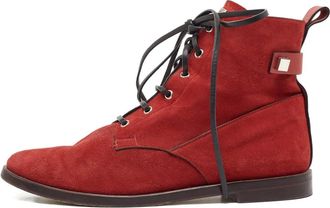 Stuart Weitzman Stivali stringati - Rosso